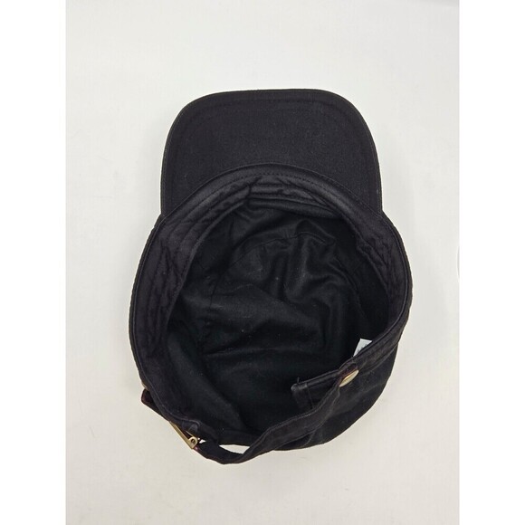 DISNEY PARKS BLACK COTTON NEWSBOY CAP HAT PEACE LOVE & MICKEY MOUSE UNISEX OS - Picture 9 of 12